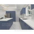 Wandmontage Laminat blau amerikanischer Küchenschrank modern